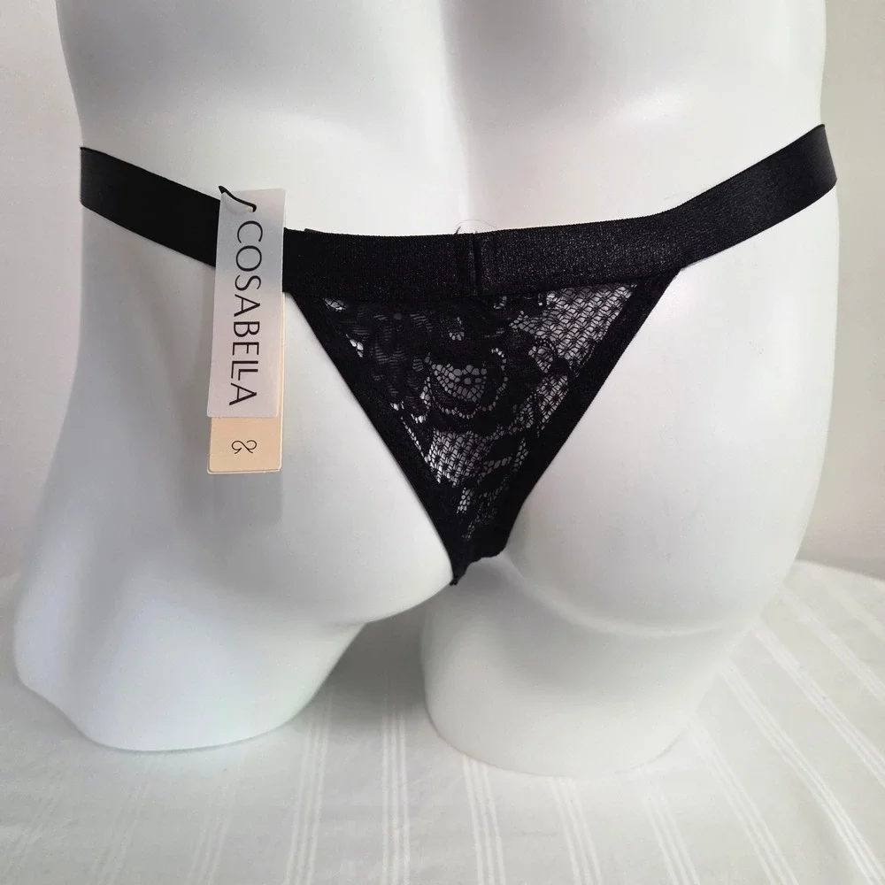 Cosabella Luxury Men's Italian Lace Thong Premium Designer Underwear